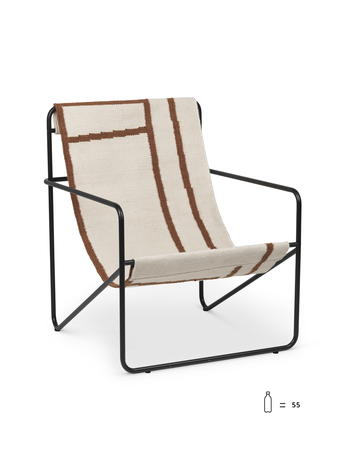 Desert Lounge Chair - Black (Ferm Living)