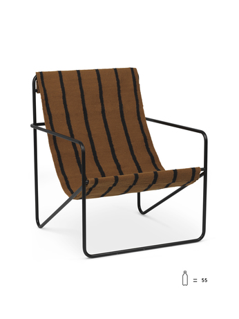 Desert Lounge Chair - Black (Ferm Living)