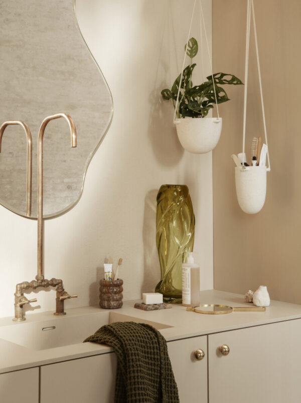 Speckle Hanging Pot Offwhite Ferm Living