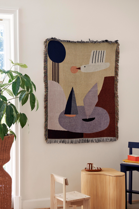 Bird Tapestry Blanket - Ferm Living - Huiszwaluw Home