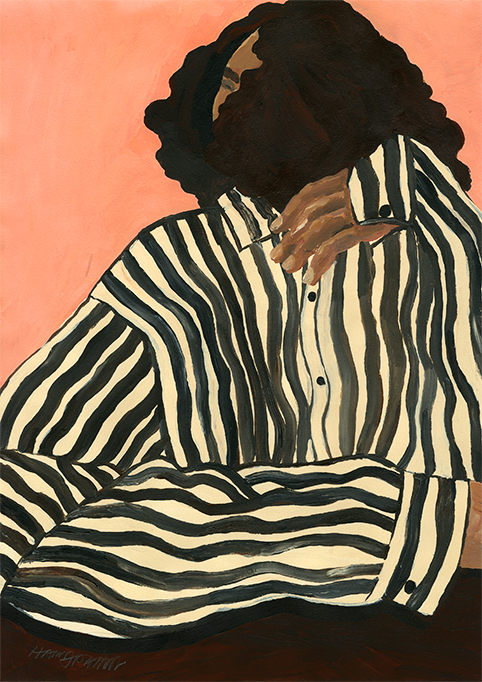 Serene Stripes Hana Peterson - The Poster Club - Huiszwaluw Home