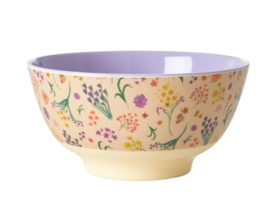 Melamine kom met wilde bloemen print - Rice - Huiszwaluw Home