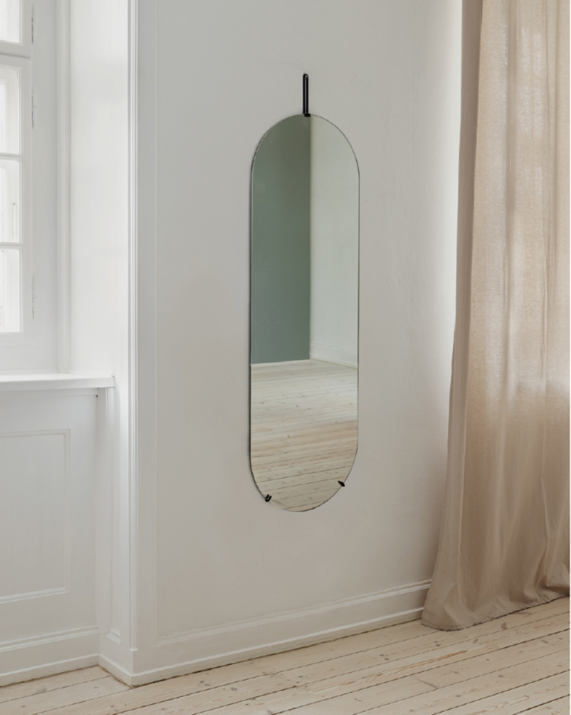 Tall Wall Mirror Spiegel (Zwart) Moebe Huiszwaluw Home