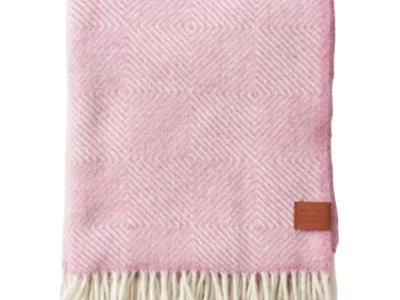 Wollen deken Gooseye Pink - Klippan - Huiszwaluw Home