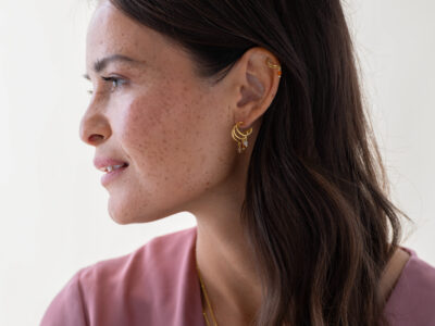 Ear Cuff Carneool - a Beautiful story - Huiszwaluw